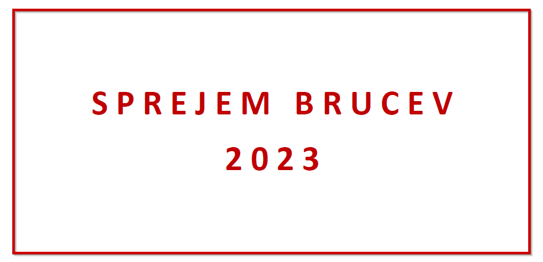 Sprejem brucev 2023/2024