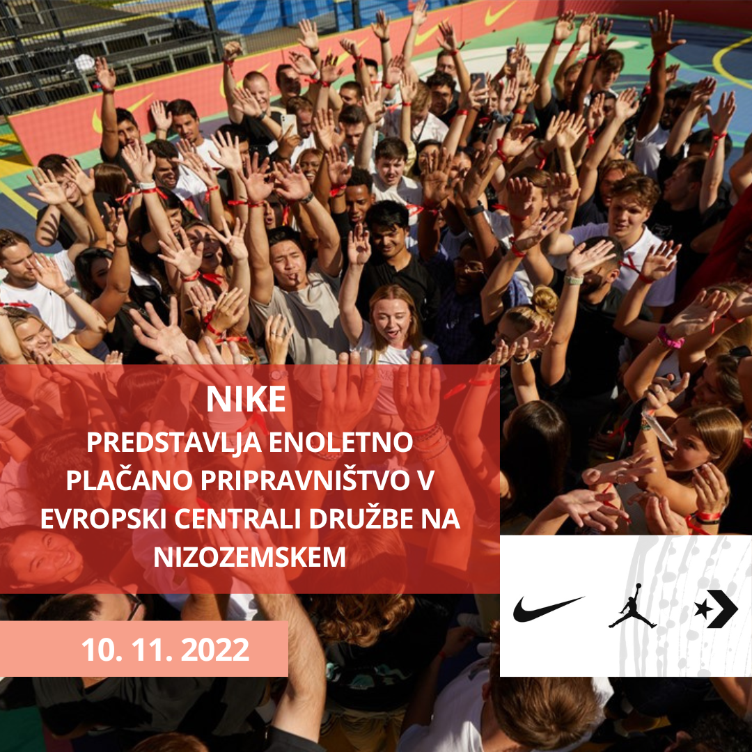 Predstavitev kariernih priložnosti v Nike – evropski centrali na Nizozemskem