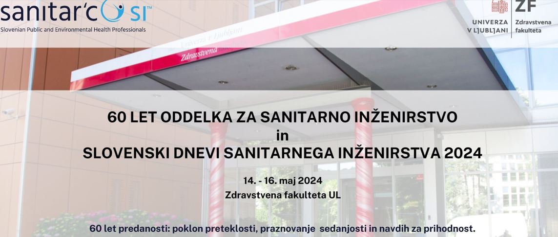 Slavnostna akademija - 60 let Oddelka za sanitarno inženirstvo