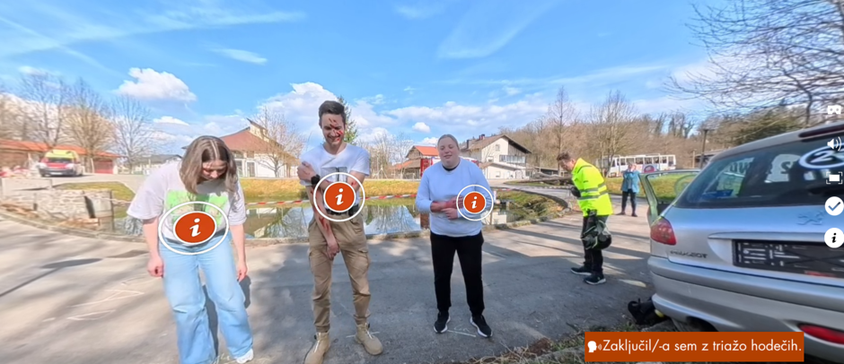 Interaktivni spletni kviz za učenje primarne triaže v množičnih nesrečah
